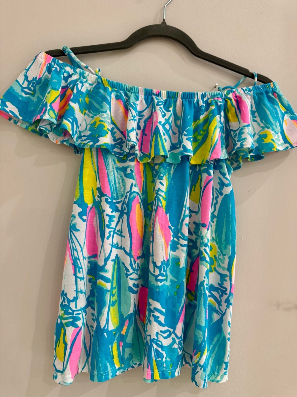 Lilly Pulitzer Off-the-Shoulder Ruffle Top